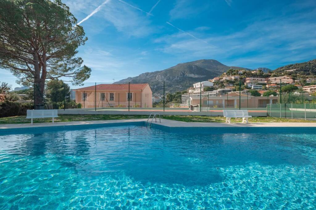 Appartement Familial 6P, Avec Piscine Et Tennis, Proche Mer Roquebrune-Cap-Martin Buitenkant foto